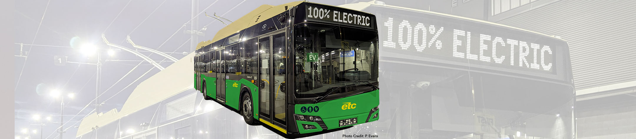 Banner image of an electric trolleybus