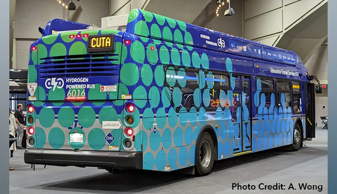 Photo of a Fuel Cell Electric Bus